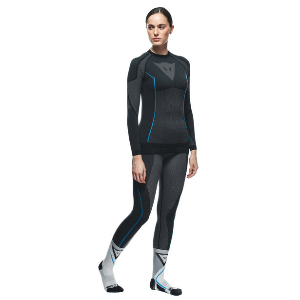 Dainese Dry Ladies Long Sleeves Base Layer Top Grey (Image 7) - ThrottleChimp