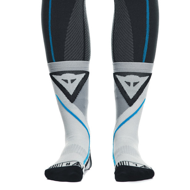 Dainese Dry Mid Socks White / Grey (Image 12) - ThrottleChimp