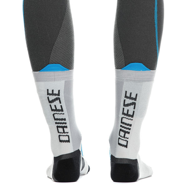 Dainese Dry Mid Socks White / Grey (Image 4) - ThrottleChimp