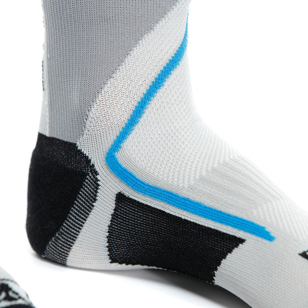 Dainese Dry Mid Socks White / Grey (Image 7) - ThrottleChimp