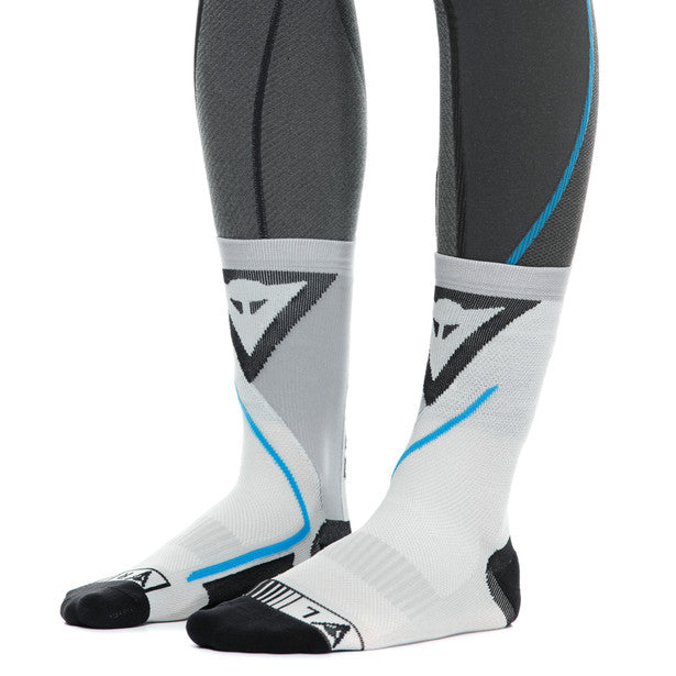 Dainese Dry Mid Socks White / Grey (Image 3) - ThrottleChimp