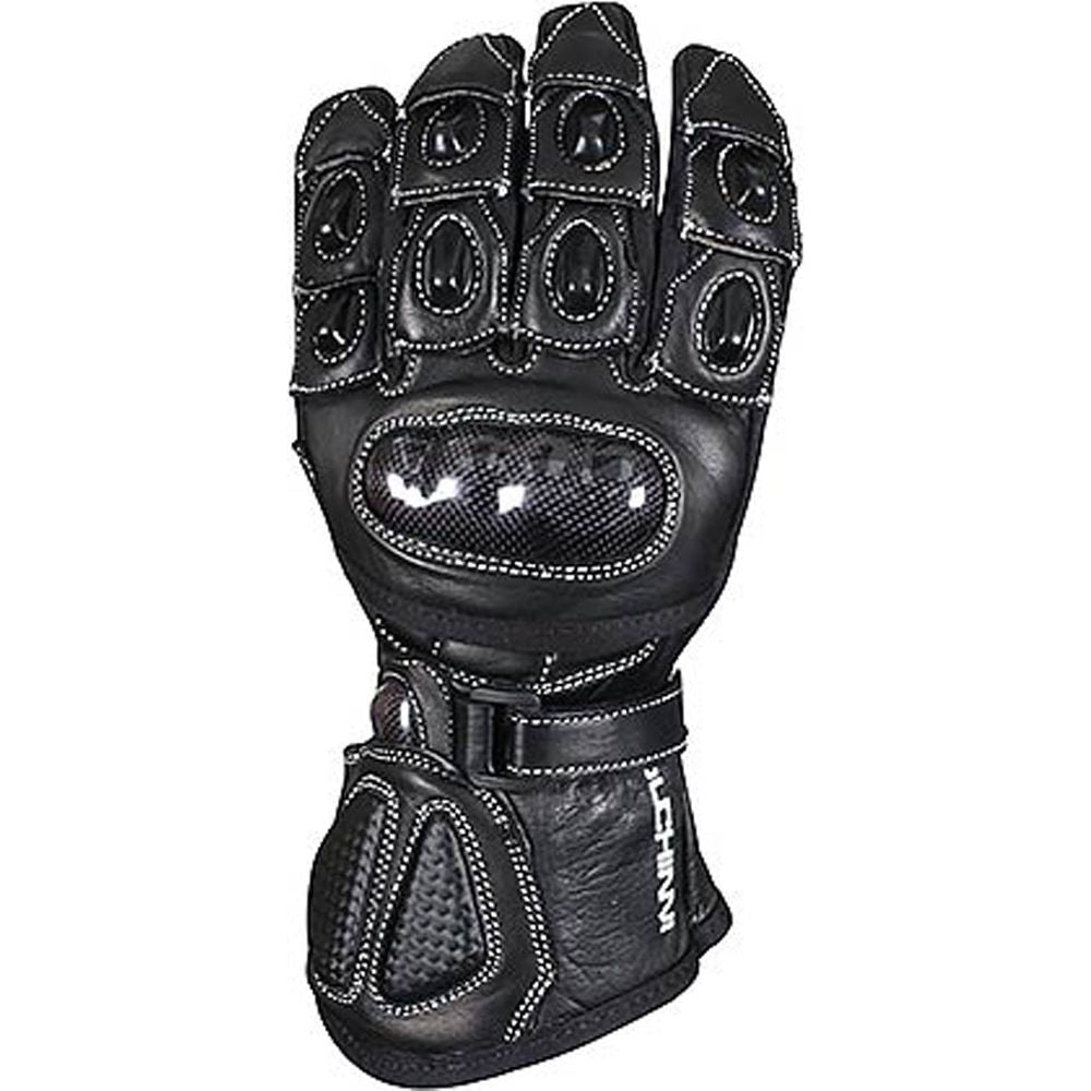 Duchinni Bambino Youth Leather Gloves Black - ThrottleChimp