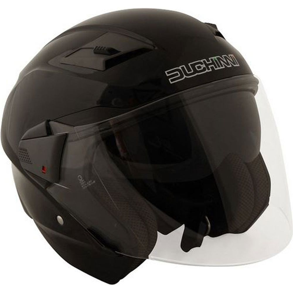 Duchinni D205 Open Face Helmet Matt Black (Image 2) - ThrottleChimp