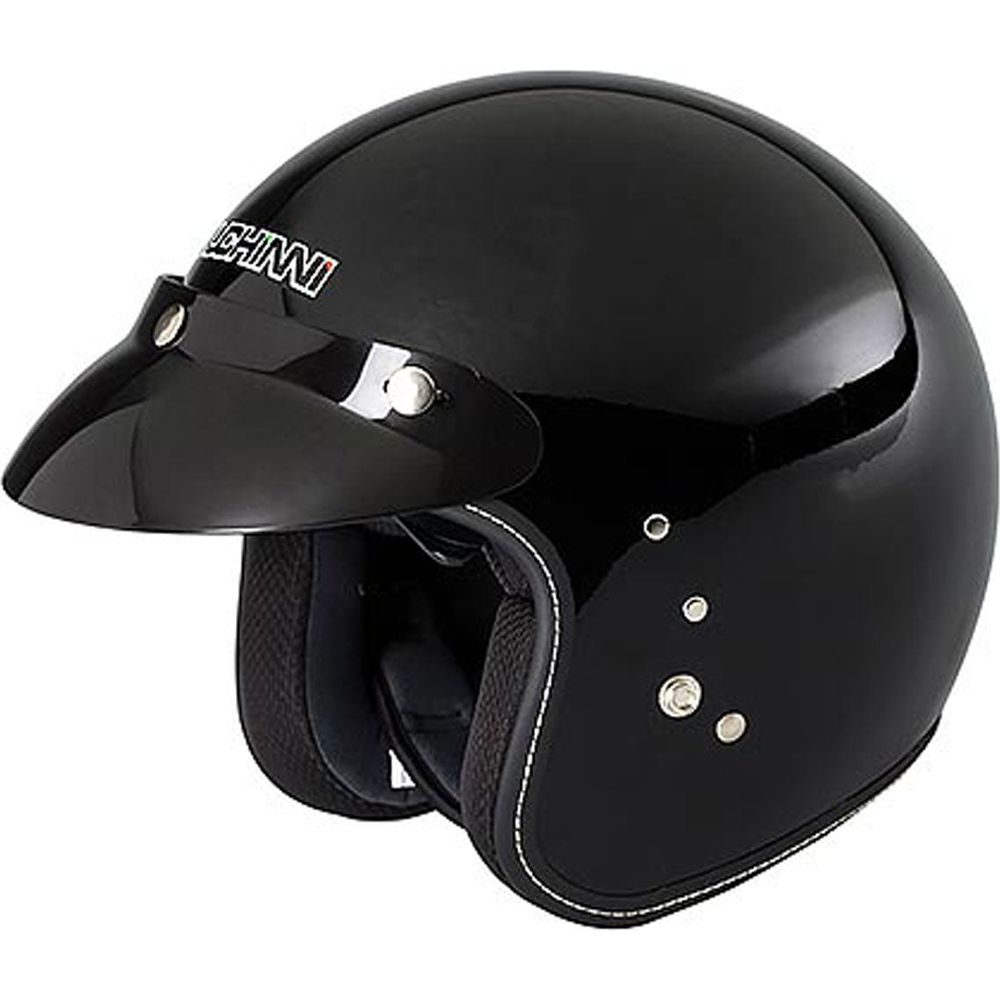 Duchinni D501 Open Face Helmet Gloss Black - ThrottleChimp