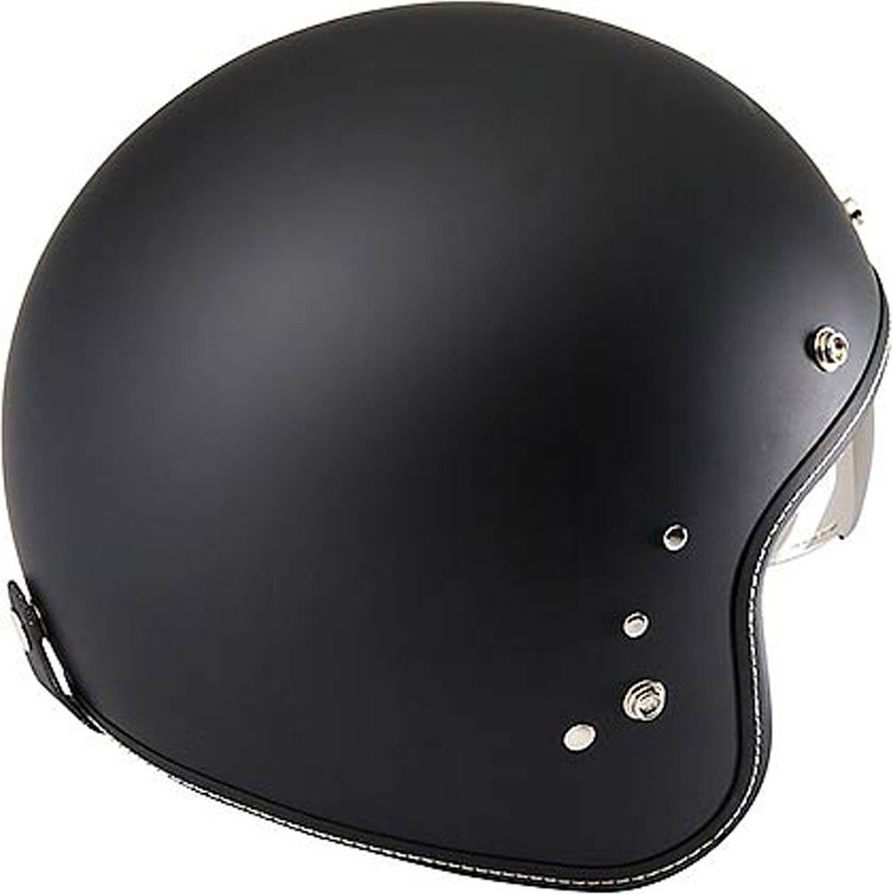 Duchinni D501 Open Face Helmet Matt Black (Image 3) - ThrottleChimp