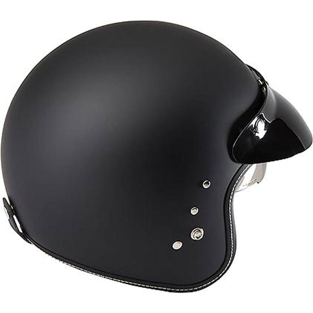 Duchinni D501 Open Face Helmet Matt Black (Image 4) - ThrottleChimp