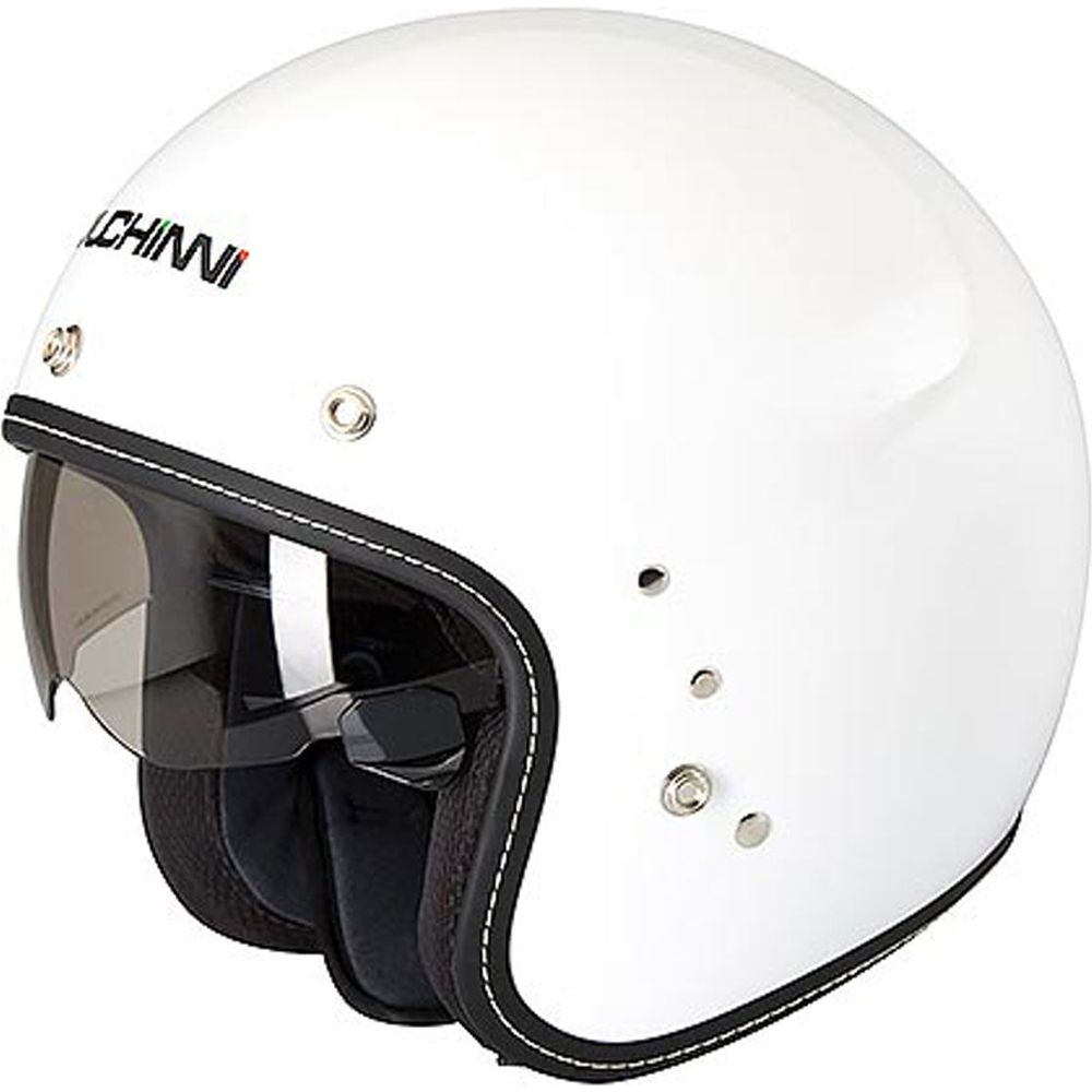 Duchinni D501 Open Face Helmet White (Image 2) - ThrottleChimp