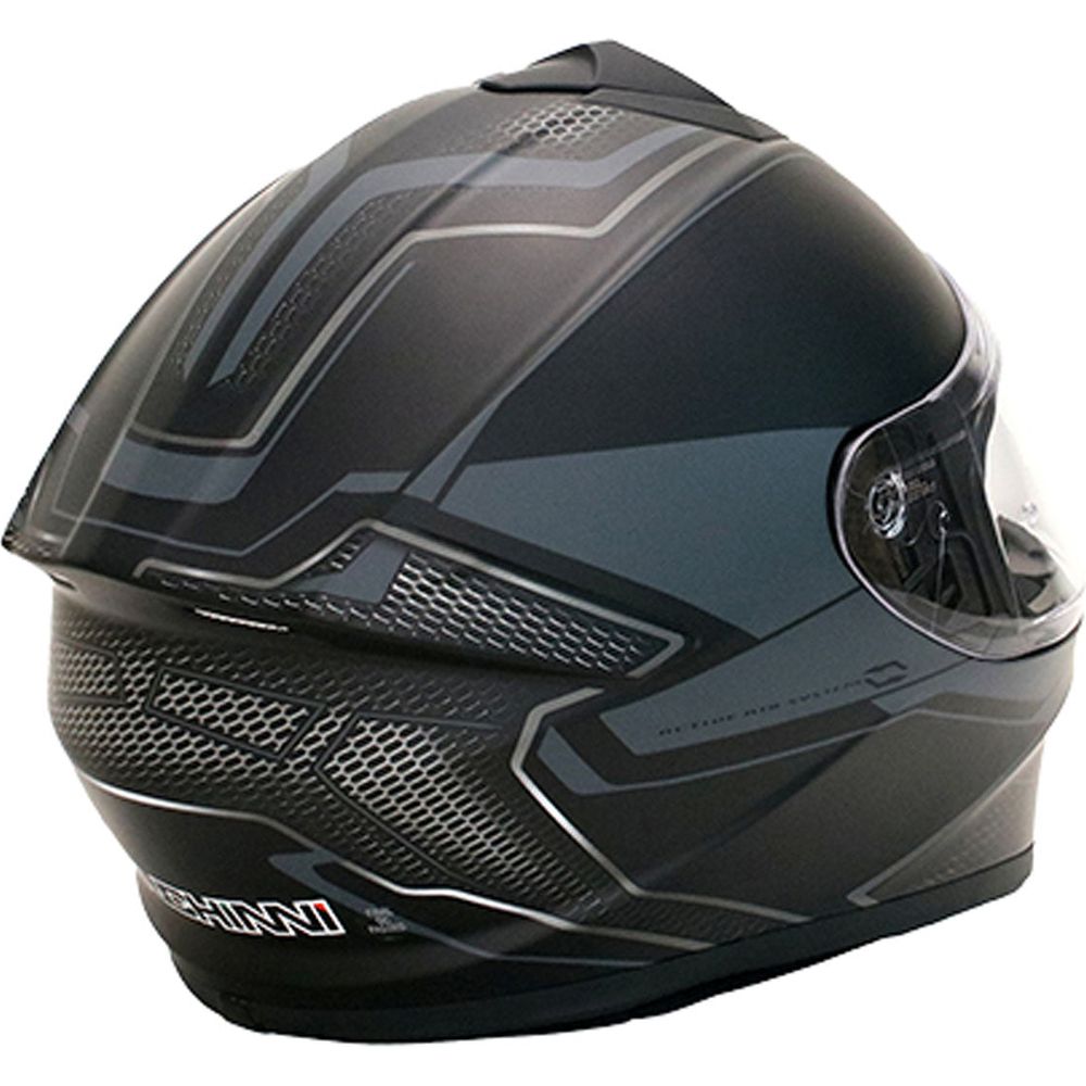 Duchinni D977 Full Face Helmet Black / Gunmetal FREE 1 YEAR Returns, FREE UK Delivery | ThrottleChimp