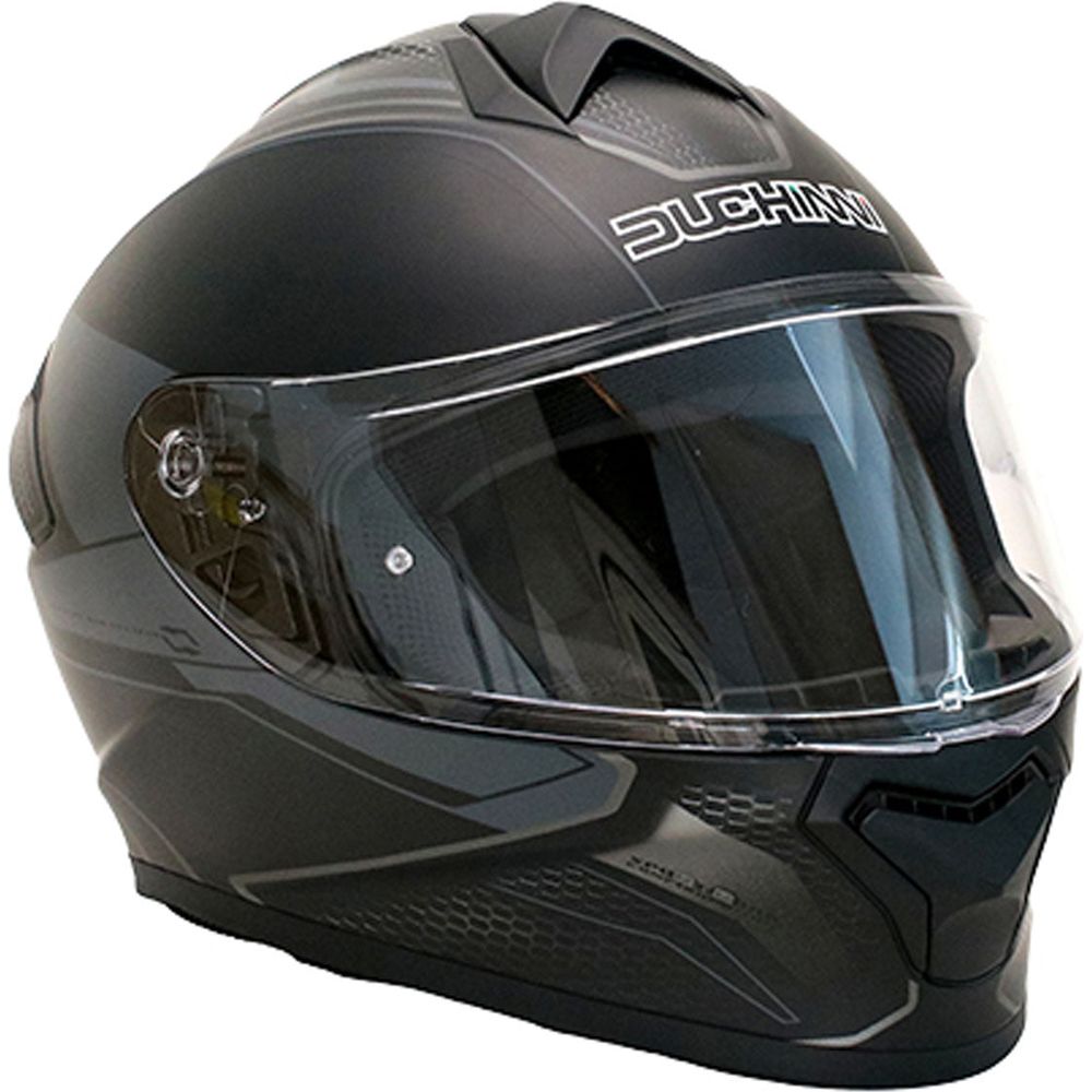 Duchinni D977 Full Face Helmet Black / Gunmetal (Image 2) - ThrottleChimp