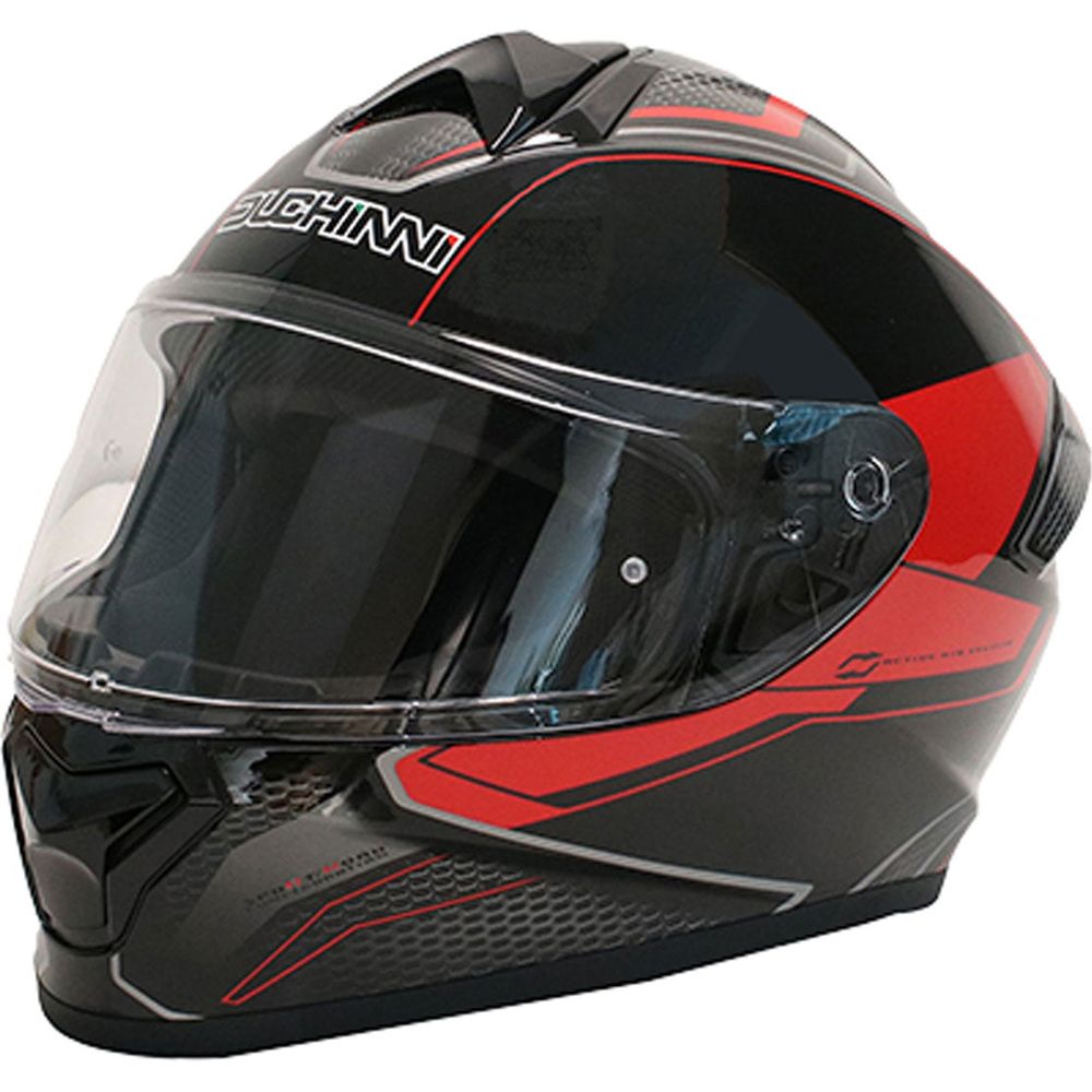 Duchinni D977 Full Face Helmet Black / Red - ThrottleChimp