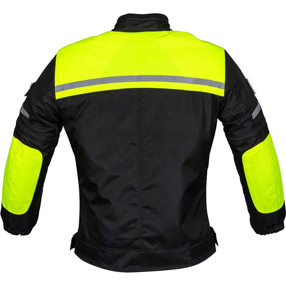 Duchinni Grid Kids Textile Jacket Black / Neon (Image 2) - ThrottleChimp