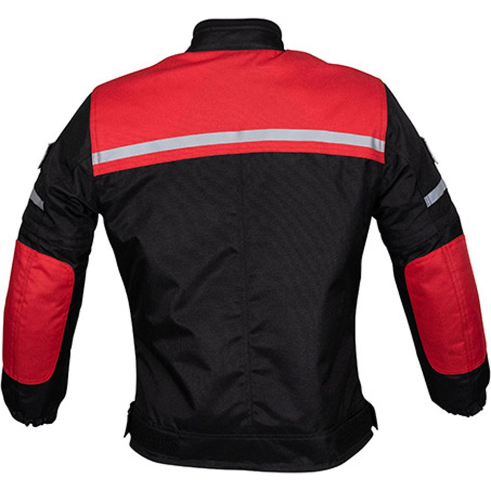 Duchinni Grid Kids Textile Jacket Black / Red FREE 1 YEAR Returns, FREE UK Delivery | ThrottleChimp