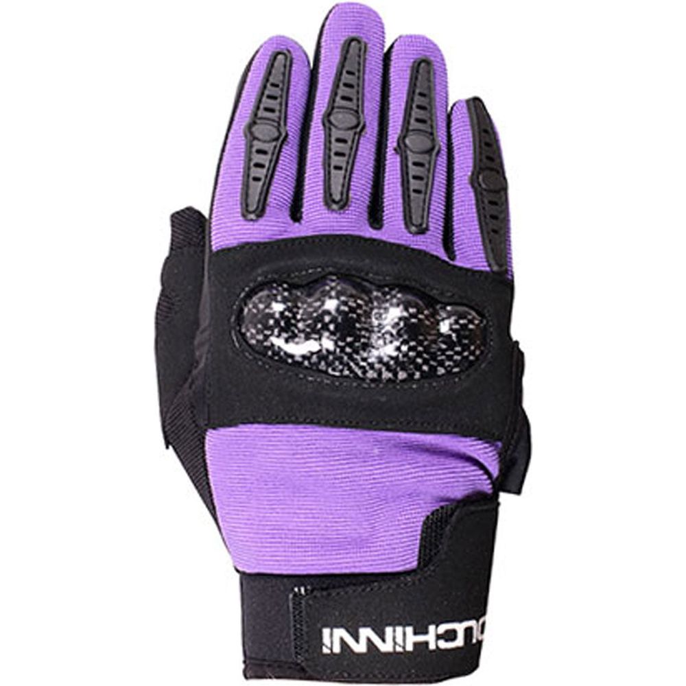 Duchinni Jago Kids Textile Gloves Black / Purple - ThrottleChimp