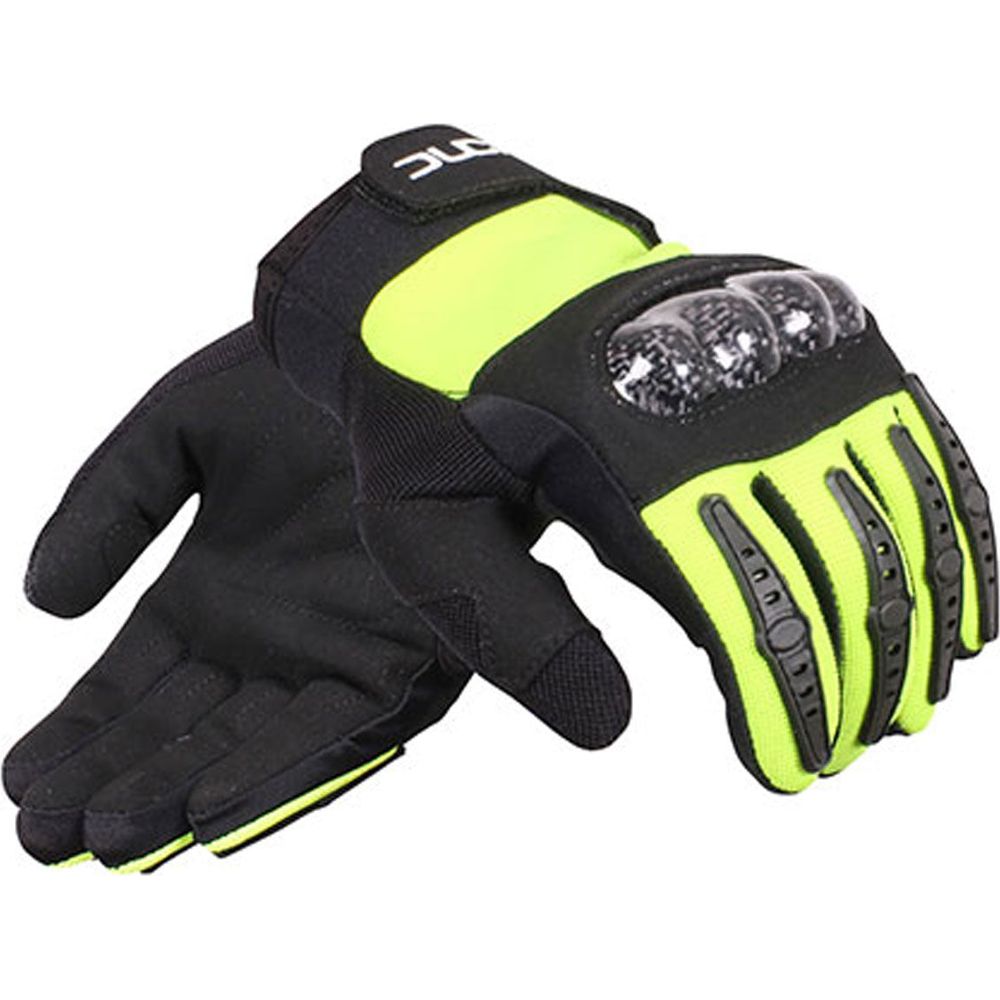 Duchinni Jago Kids Textile Gloves Black / Neon (Image 3) - ThrottleChimp