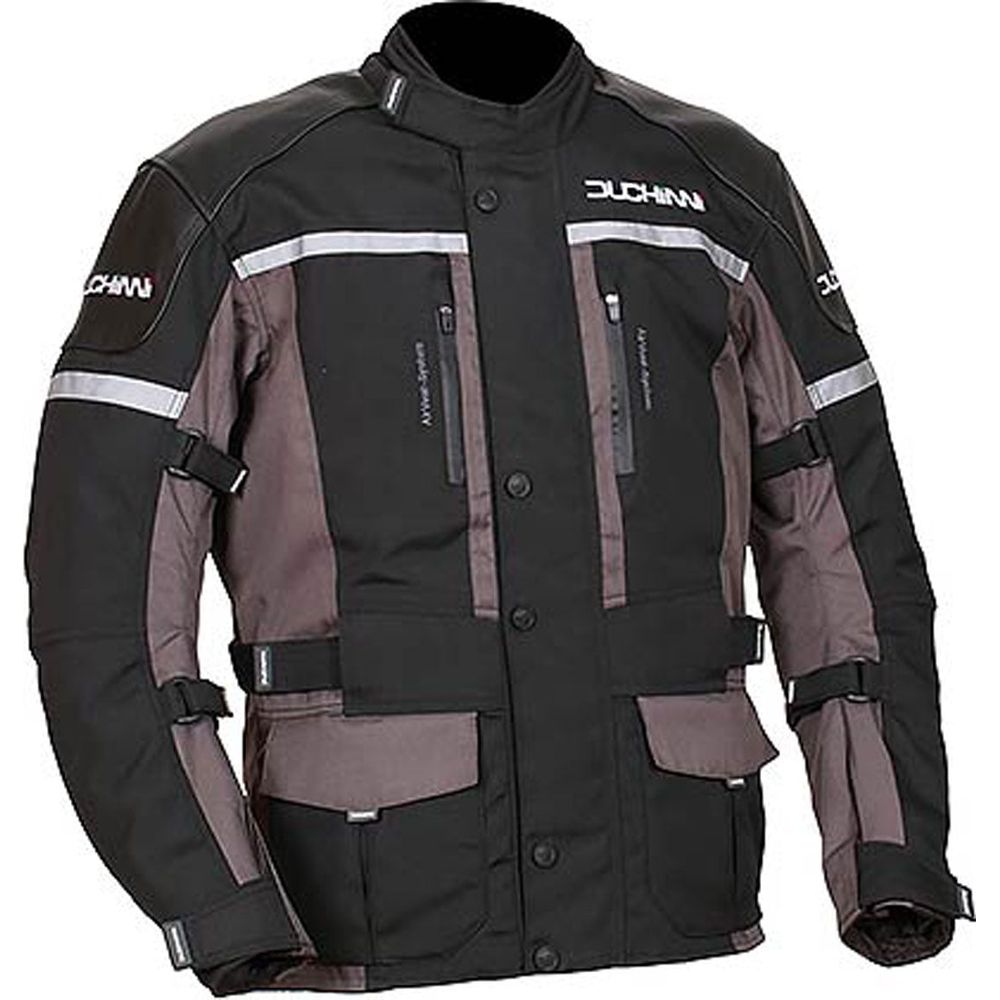 Duchinni Journey Textile Jacket Black / Gunmetal (Image 2) - ThrottleChimp