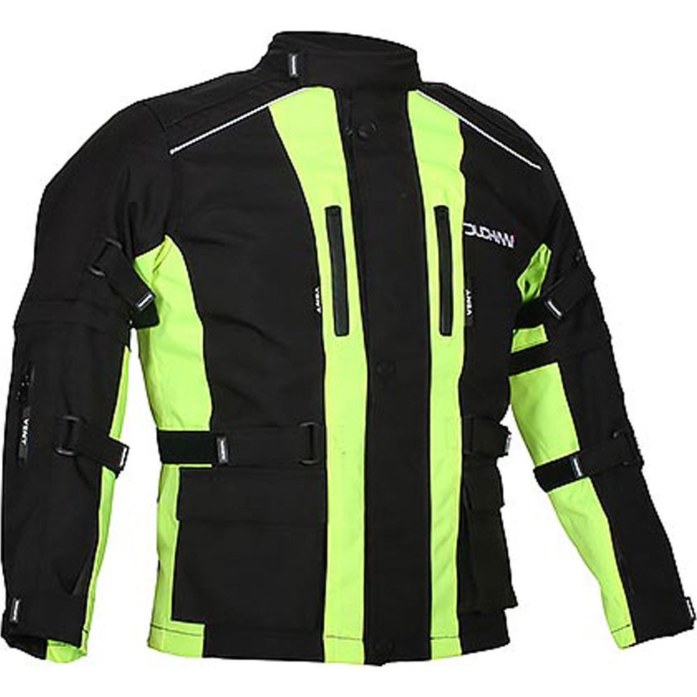 Duchinni Jago Kids Textile Jacket Black / Neon (Image 2) - ThrottleChimp