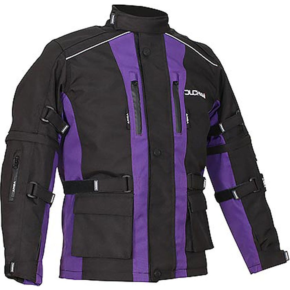 Duchinni Jago Kids Textile Jacket Black / Purple (Image 2) - ThrottleChimp