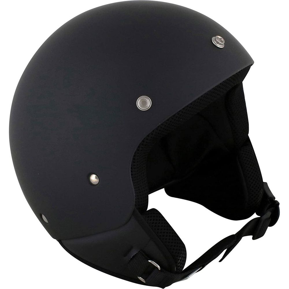 Duchinni D222 Open Face Helmet Matt Black (Image 2) - ThrottleChimp