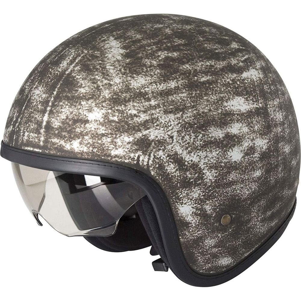 Duchinni D388 Vintage Open Face Helmet Iron Brown - ThrottleChimp