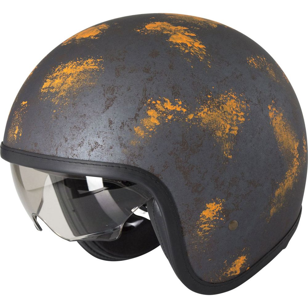 Duchinni D388 Vintage Open Face Helmet Rust - ThrottleChimp