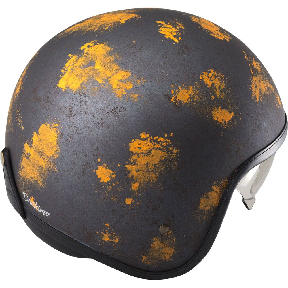 Duchinni D388 Vintage Open Face Helmet Rust (Image 2) - ThrottleChimp