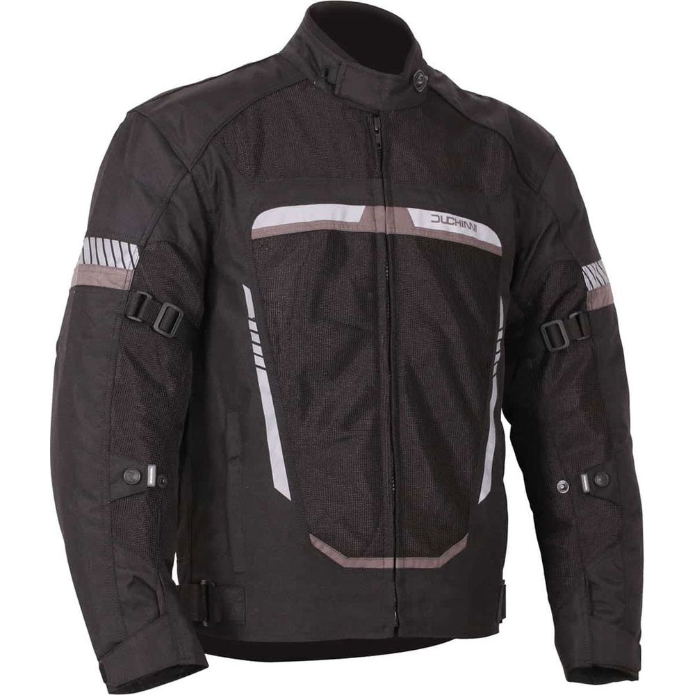 Duchinni Mistral Textile Jacket Black / Gunmetal (Image 3) - ThrottleChimp