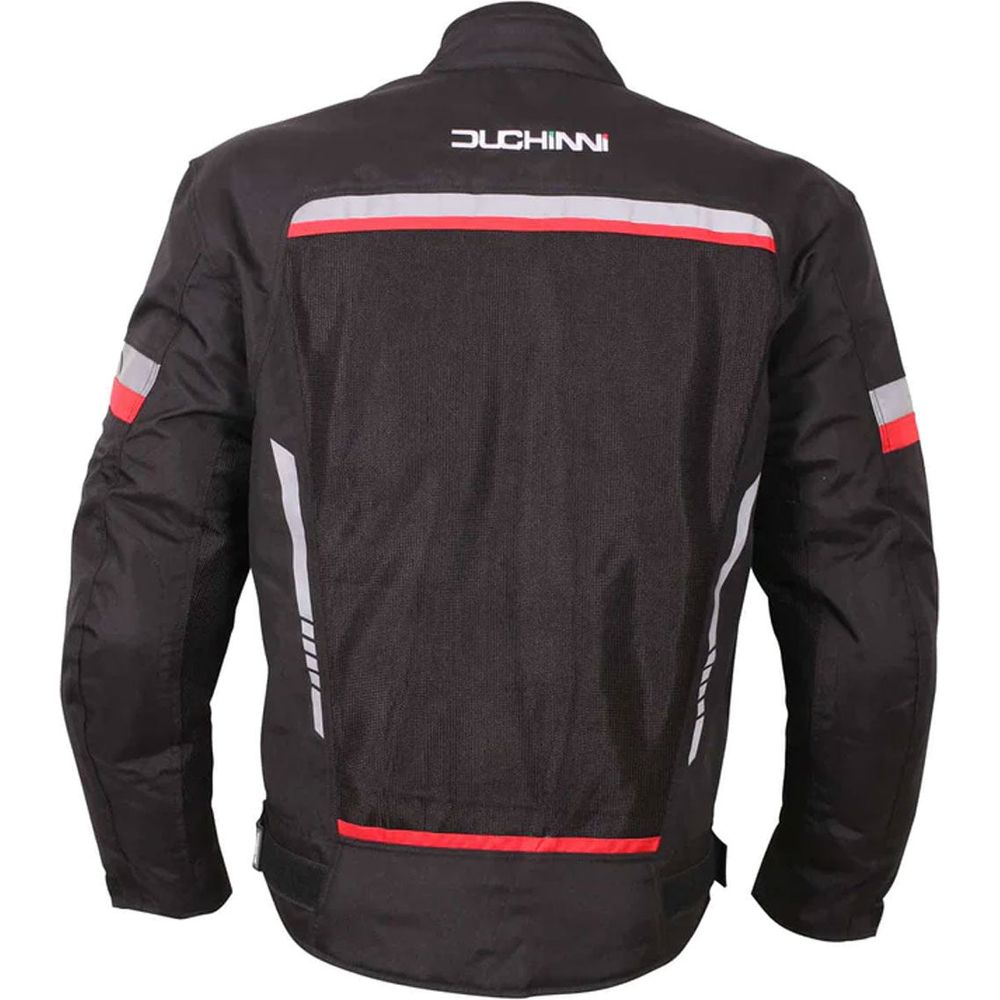 Duchinni Mistral Textile Jacket Black / Red FREE 1 YEAR Returns, FREE UK Delivery | ThrottleChimp