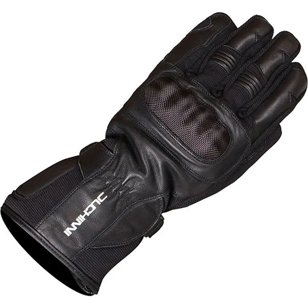 Duchinni Shadow Leather Gloves Black - ThrottleChimp