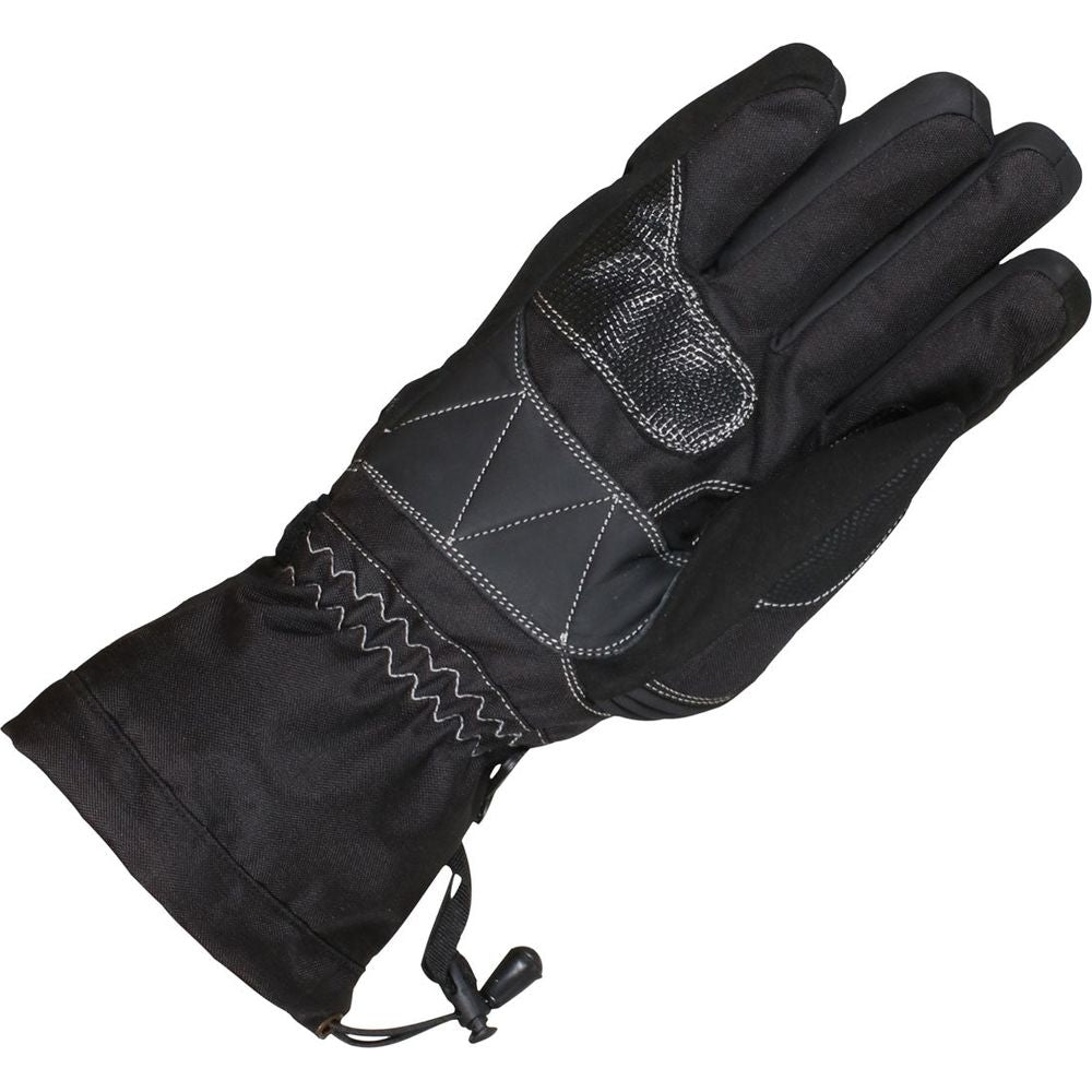 Duchinni Yukon Leather / Textile Gloves Black FREE 1 YEAR Returns, FREE UK Delivery | ThrottleChimp