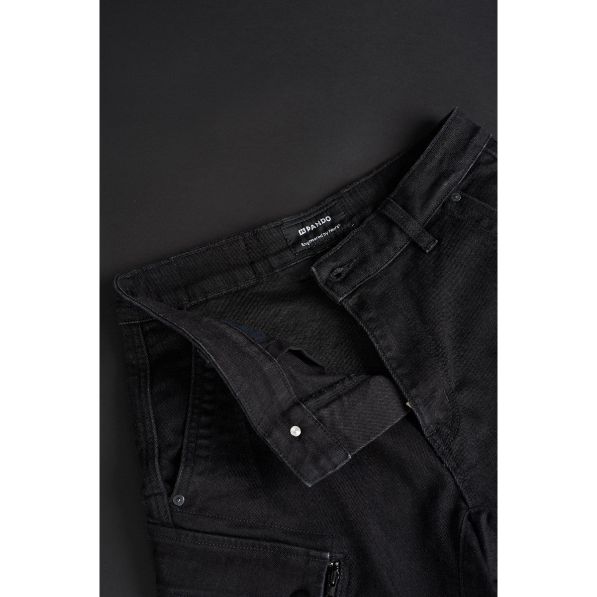 Pando Moto Mark AAA Jeans Black FREE 1 YEAR Returns, FREE UK Delivery | ThrottleChimp