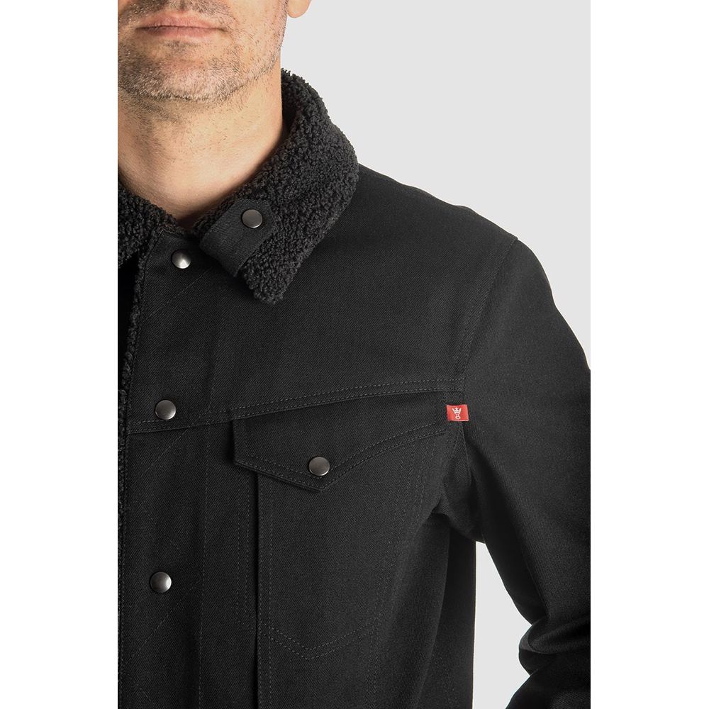 Pando Moto Husky 2.0 Denim Jacket Black (Image 7) - ThrottleChimp