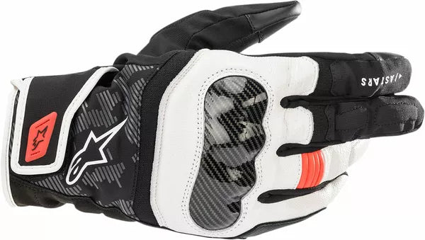 Alpinestars SMX Z Drystar gloves Black / Fluo Red / White FREE 1 Year Return, FREE UK Shipping | ThrottleChimp