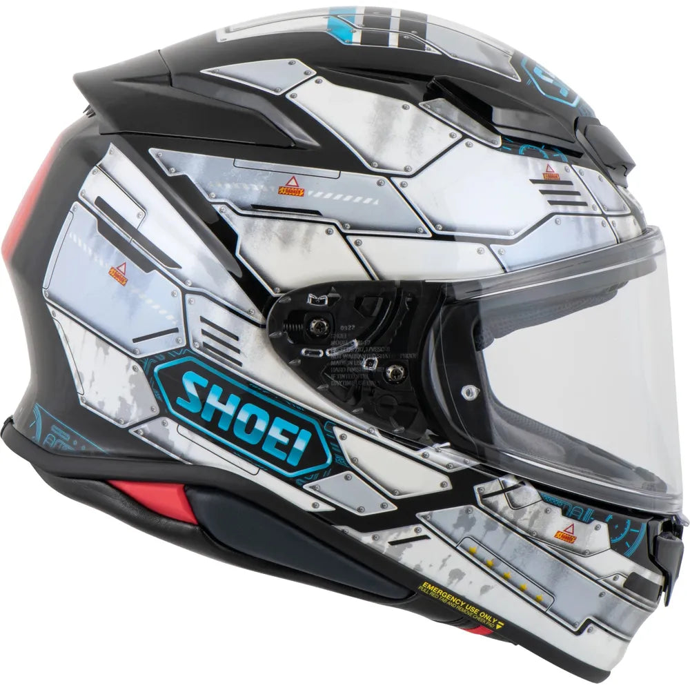 Shoei NXR2 Fortress TC6 Full Face Helmet White (Image 2) - ThrottleChimp