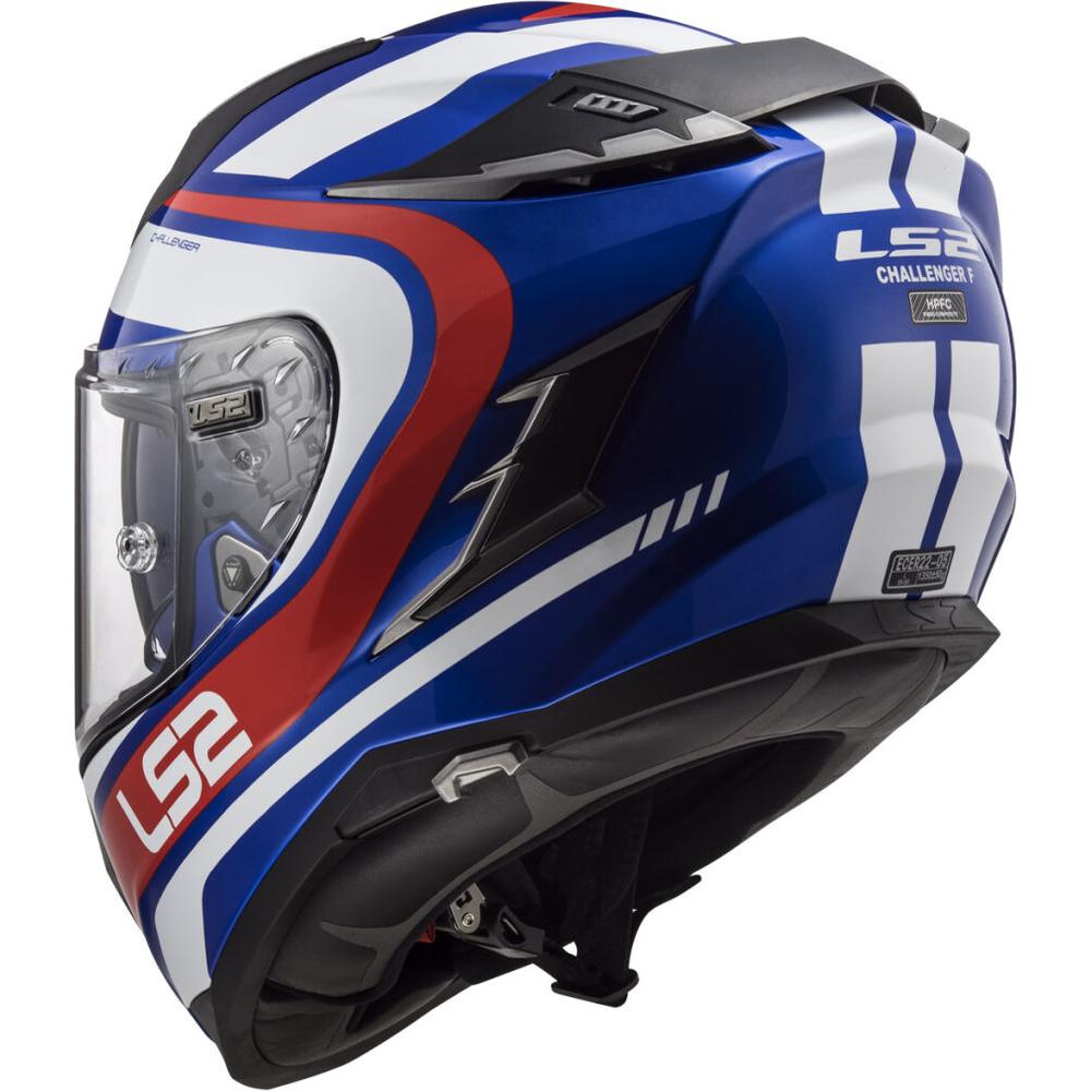 LS2 FF327 Challenger HPFC Full Face Helmet Fusion Blue / Red FREE 1 YEAR Returns, FREE UK Delivery | ThrottleChimp