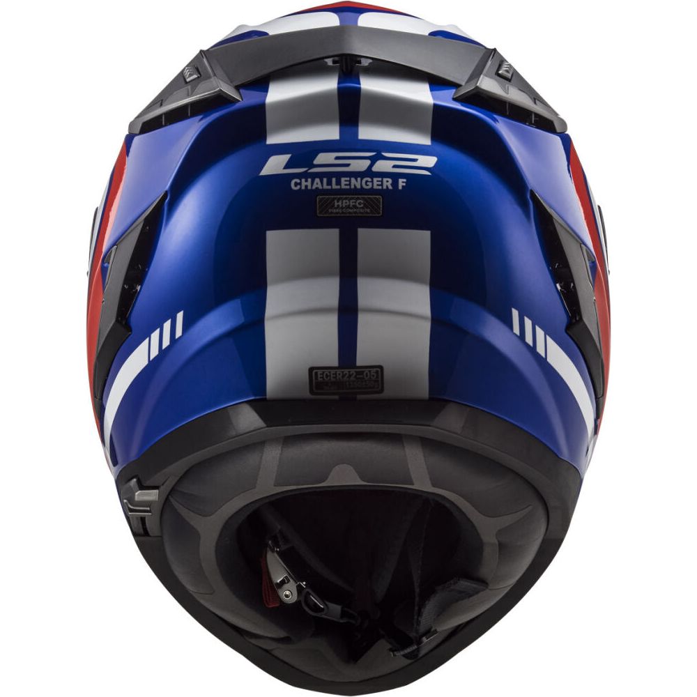 LS2 FF327 Challenger HPFC Full Face Helmet Fusion Blue / Red (Image 4) - ThrottleChimp