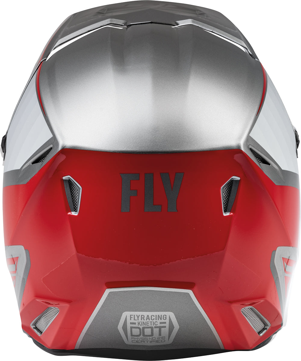 Fly Racing Kinetic Drift ECE Charcoal / Grey / Red FREE 1 YEAR Returns, FREE UK Delivery | ThrottleChimp