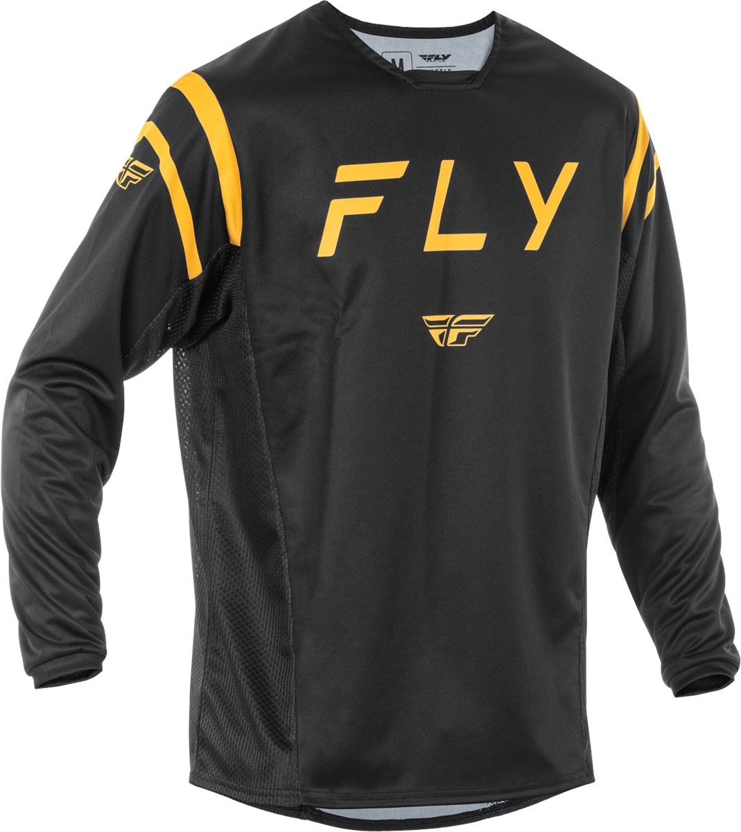 Fly Racing Kinetic Center Jersey Black / Gold FREE 1 YEAR Returns, FREE UK Delivery | ThrottleChimp