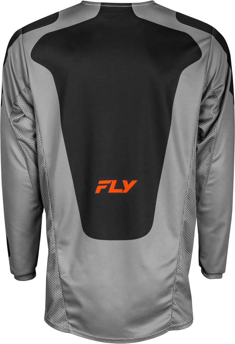 Fly Racing Kinetic Sym Jersey Grey / Orange / Black FREE 1 YEAR Returns, FREE UK Delivery | ThrottleChimp