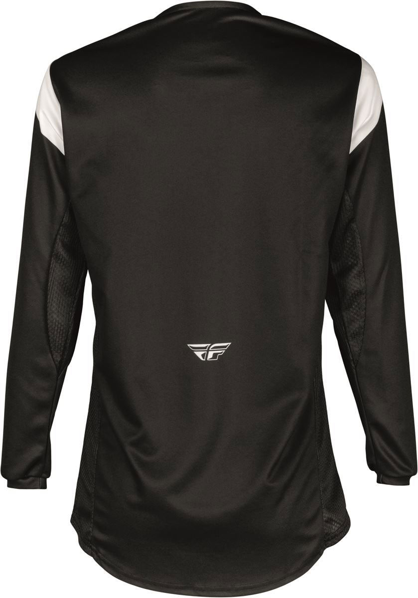 Fly Racing Kinetic Stoke Youth Jersey Black / White FREE 1 YEAR Returns, FREE UK Delivery | ThrottleChimp