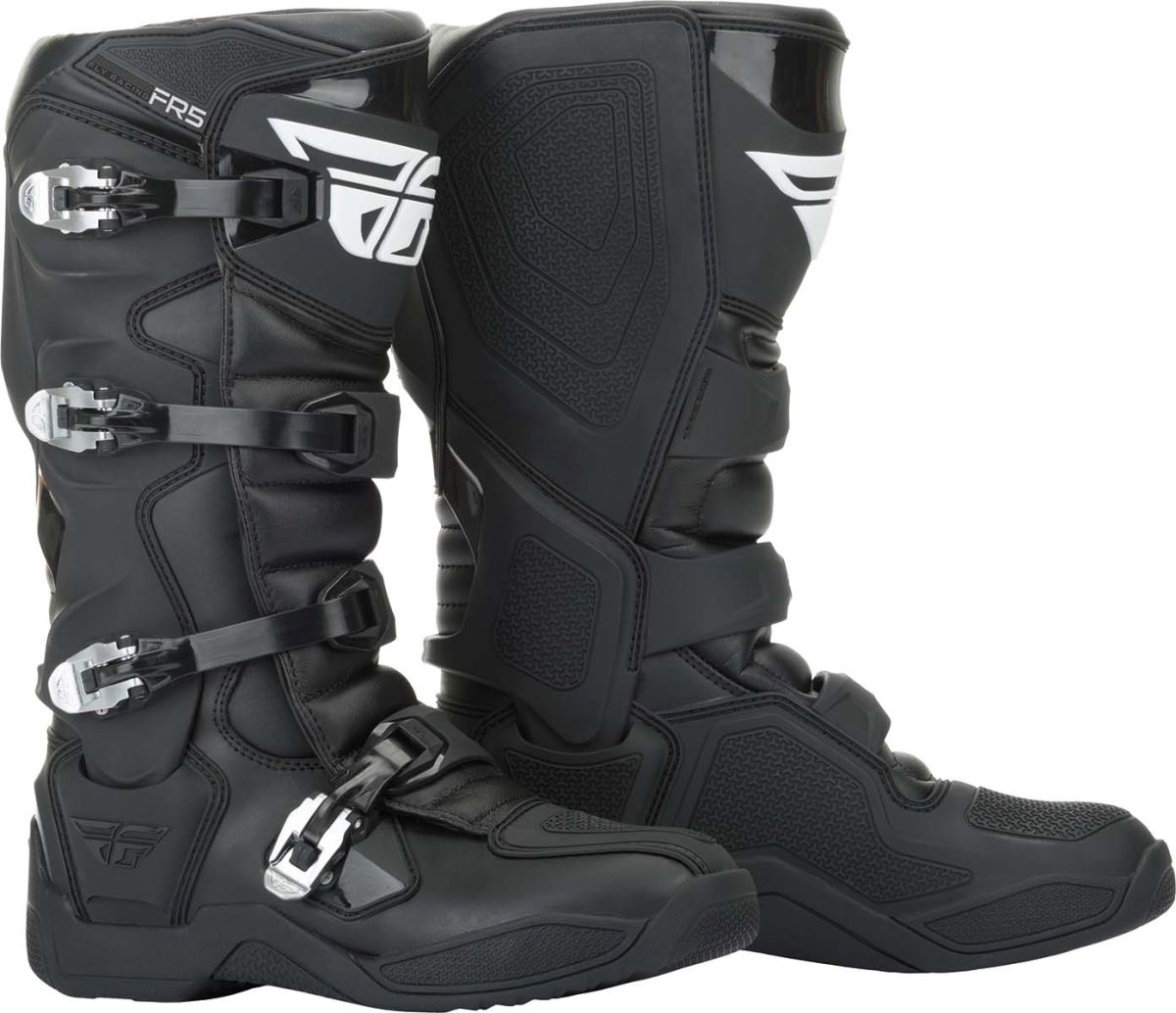 Fly Racing FR5 MX Boots Black FREE 1 YEAR Returns, FREE UK Delivery | ThrottleChimp