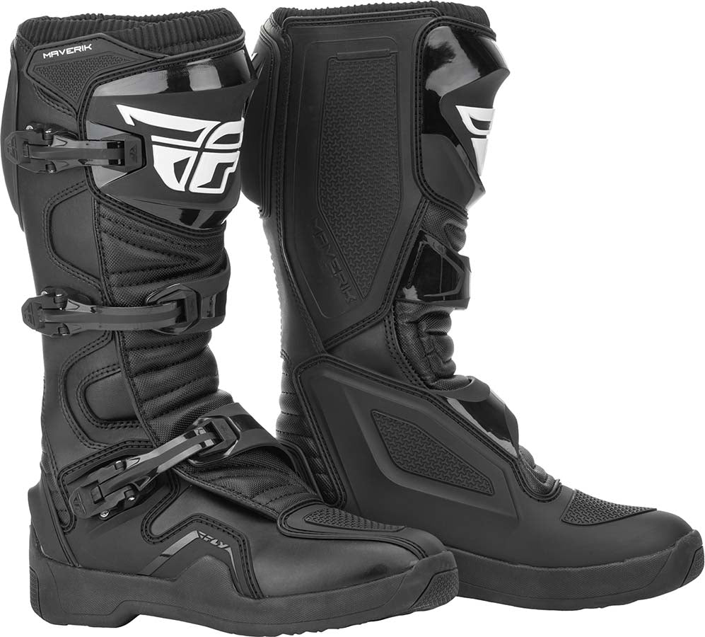 Fly Racing Maverik MX Boots Black FREE 1 YEAR Returns, FREE UK Delivery | ThrottleChimp