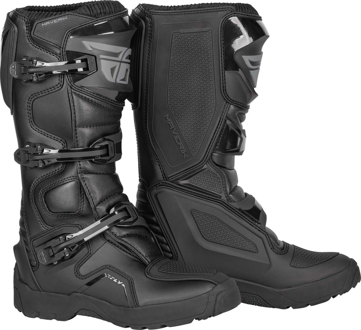 Fly Racing Maverik Enduro MX Boots Black FREE 1 YEAR Returns, FREE UK Delivery | ThrottleChimp