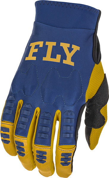 Fly Racing Evolution MX Gloves Navy / White / Gold FREE 1 YEAR Returns, FREE UK Delivery | ThrottleChimp