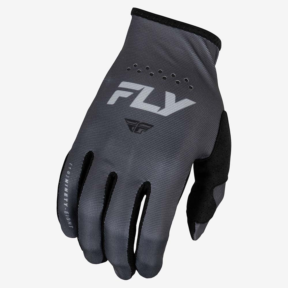 Fly Racing Lite MX Gloves Charcoal / Black FREE 1 YEAR Returns, FREE UK Delivery | ThrottleChimp