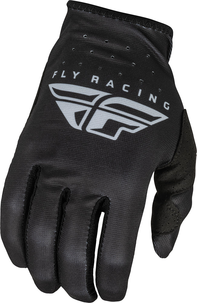 Fly Racing Lite Youth MX Gloves Black / Grey FREE 1 YEAR Returns, FREE UK Delivery | ThrottleChimp