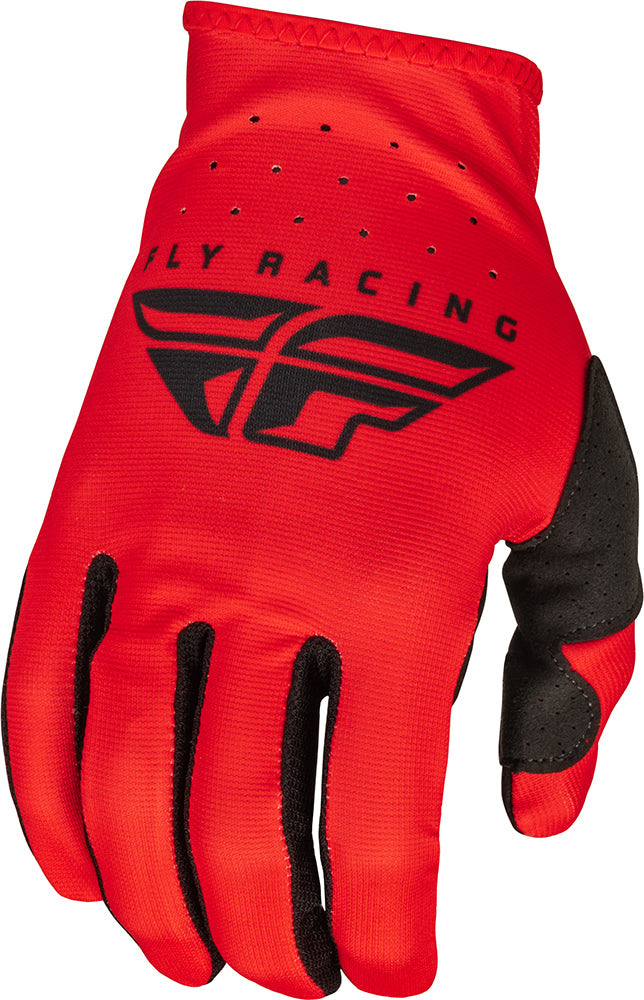 Fly Racing Lite Youth MX Gloves Red / Black FREE 1 YEAR Returns, FREE UK Delivery | ThrottleChimp