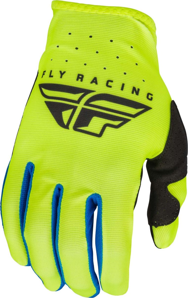 Fly Racing Windproof Lite MX Gloves Black / Hi-Vis FREE 1 YEAR Returns, FREE UK Delivery | ThrottleChimp