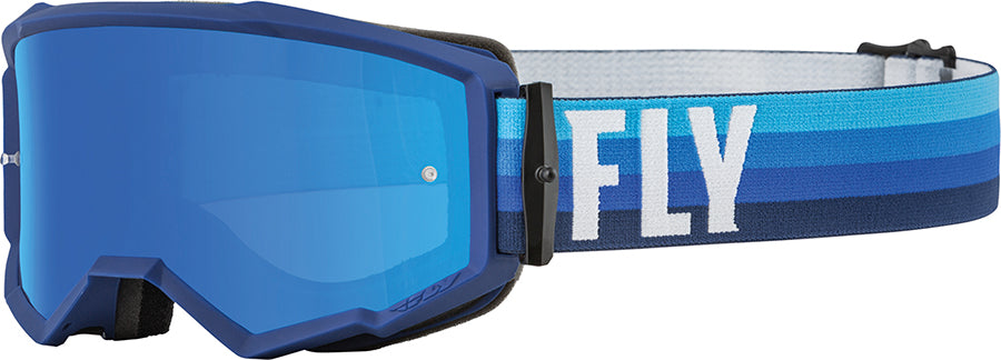 Fly Racing Zone MX Goggles Black / Blue / Mirror Lens FREE 1 YEAR Returns, FREE UK Delivery | ThrottleChimp