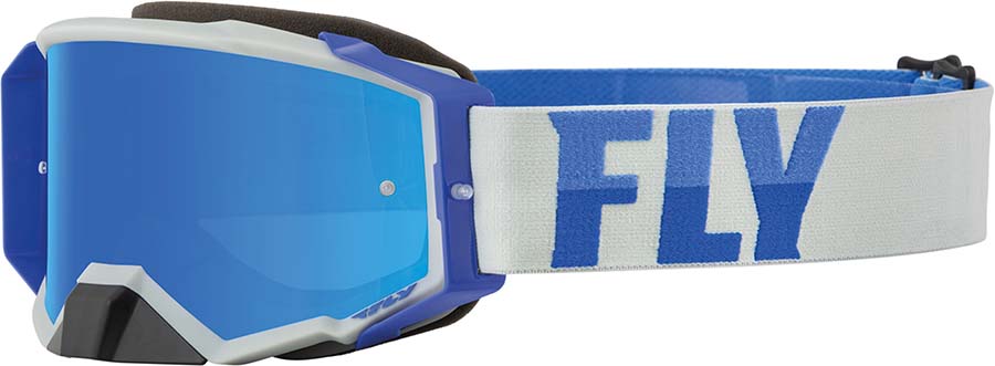 Fly Racing Zone Pro MX Goggles Blue / Mirror Lens FREE 1 YEAR Returns, FREE UK Delivery | ThrottleChimp