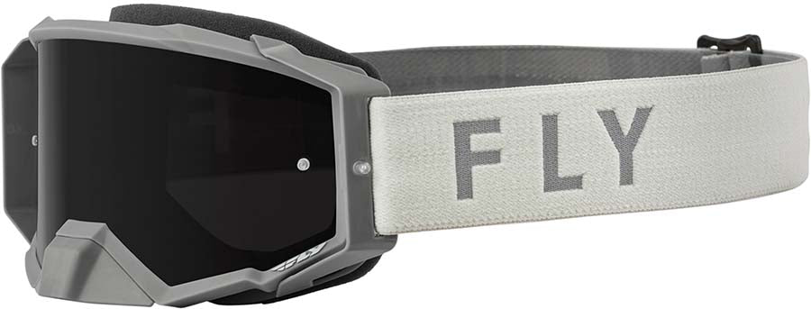 Fly Racing Zone Pro MX Goggles Grey / Smoke Lens FREE 1 YEAR Returns, FREE UK Delivery | ThrottleChimp